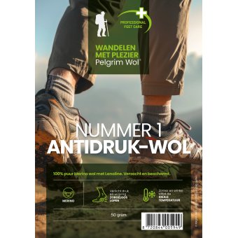 Pelgrim Wol Professionele Antidruk wol - 50 Gram - NIEUW